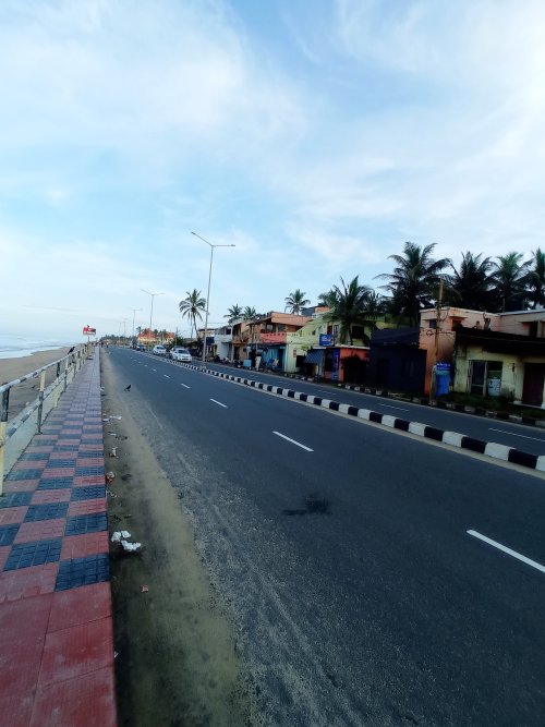 At Sanghmugham Beach