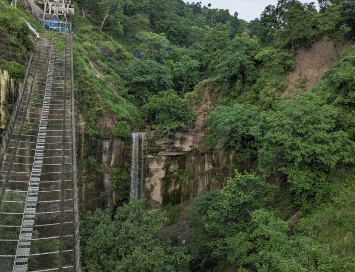 Chandi Devi rope way view